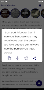 Screenshot 1 Trust Quotes and Sayings android