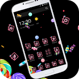 Black Lovely Candy Theme icon