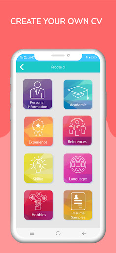 Resume CV Maker Rodero Screen 3