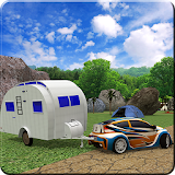 Camper Trailer Truck Simulator icon