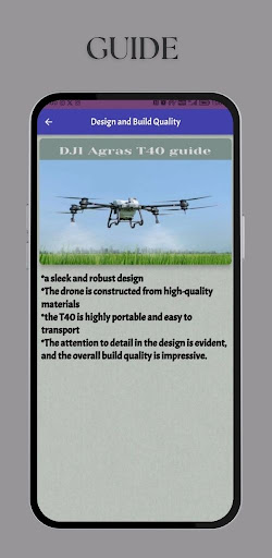 DJI Agras T40 drone guide Screen 2
