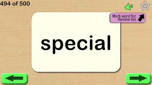 Fry Words Screen 3