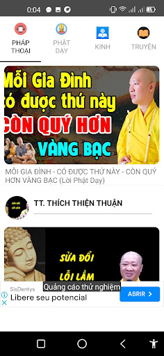 Android application Phật Pháp Audio screenshort