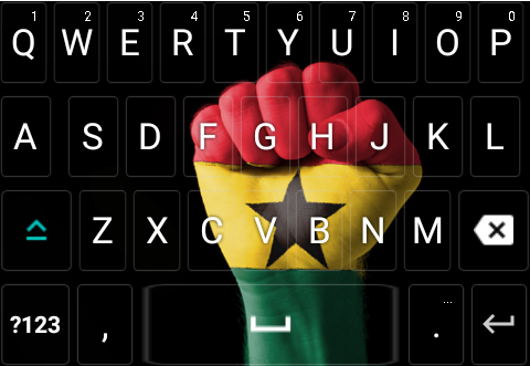 Ghana flag KeyBoard Screen 3
