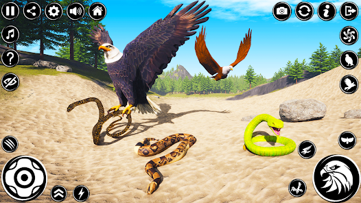 Captura de Pantalla 2 eagle simulator: juegos caza android