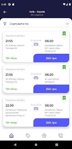 KLR Bus - Tickets to Europe Screen 2