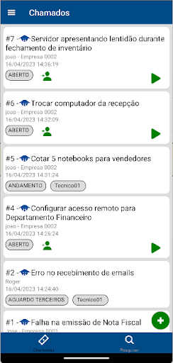 Sabio Virtual - Helpdesk Screen 2