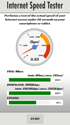 Internet Speed Tester Screen 3