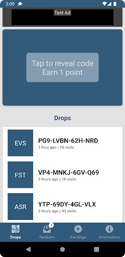 Android application Drops by freeptcgl.codes screenshort