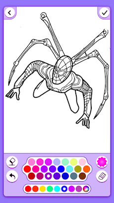 Coloring Super Hero Spider HDのおすすめ画像4