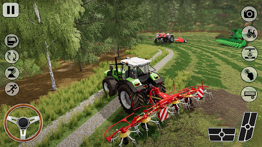 Us Village Tractor Farming 3D