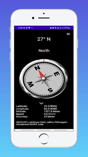 Android application Compass- Location and Map screenshort