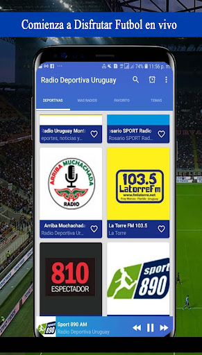 Android application Radio Deportiva Uruguay screenshort