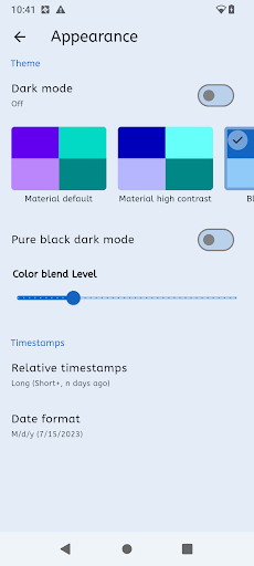 Android application Frista screenshort