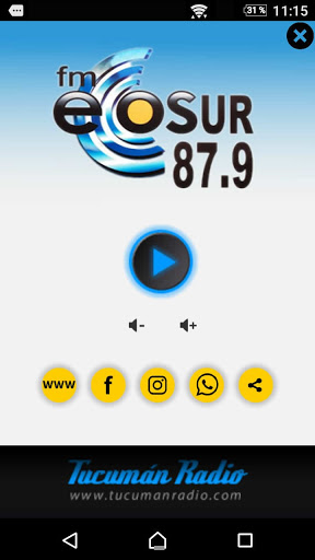 Android application FM Ecosur screenshort