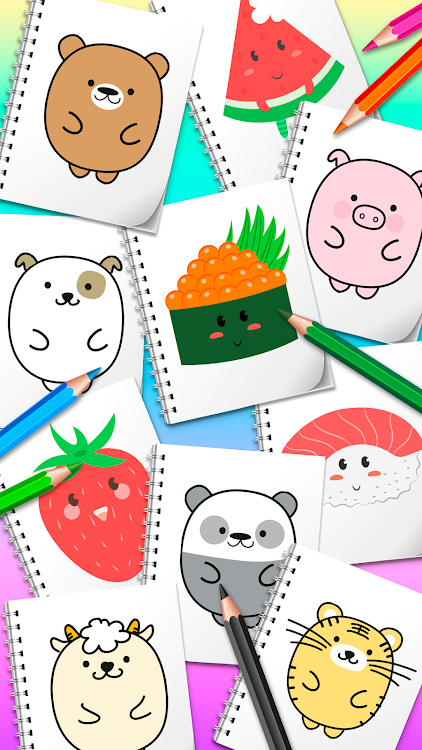 How To Draw Kawaii: kids games - 1.3 - (Android)