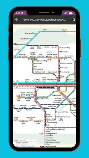 Munich Metro - Map and Route Screen 3