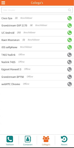 VoipCenter UC Softphone Screen 2