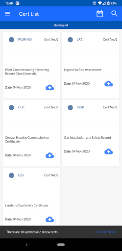 Android application Clik Cert screenshort