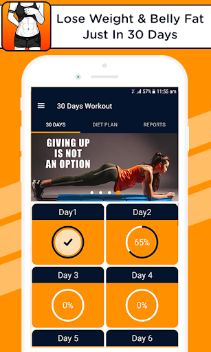 Android application Lose belly weight, fat burner screenshort
