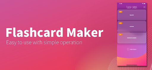 Android application Flashcard maker screenshort