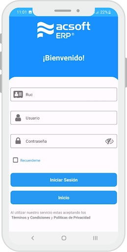 ACSOFT ERP Facturación Screen 3