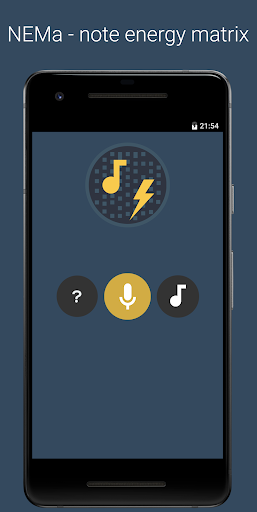 Android application NEMa - sound note/pitch matrix screenshort