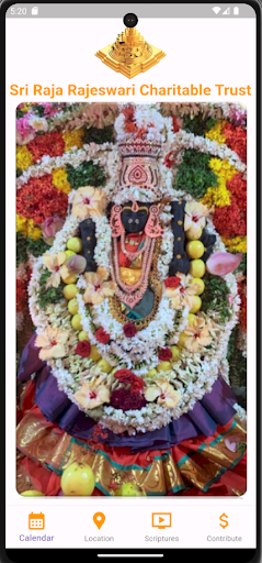 Android application Rajarajeswari Charitable Trust screenshort