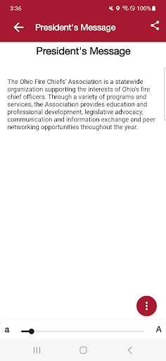 Ohio Fire Chiefs Association Screen 3