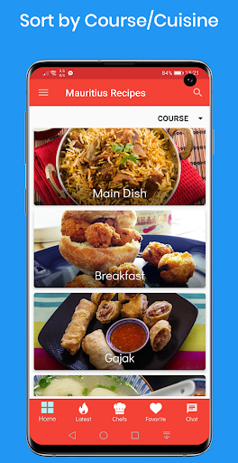 Android application Mauritius Recipes screenshort