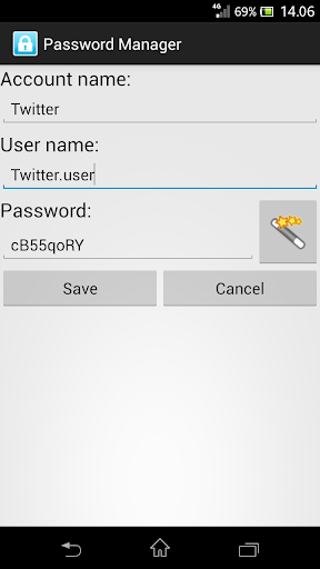 Password Manager Screen 3