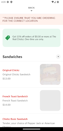The Red Chickz Screen 3