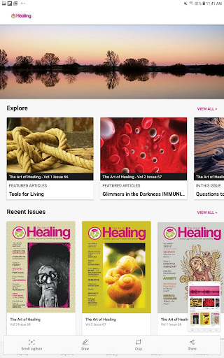 Android application The Art of Healing screenshort