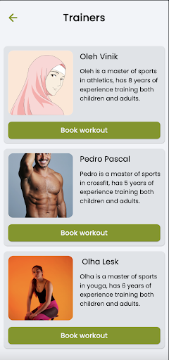 Gym Assistant Screen 2
