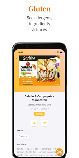 Gluten scan Screenshot 3 - AppWisp.com