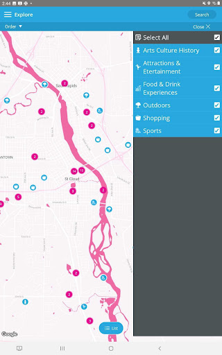 Screenshot of Visit Greater St. Cloud