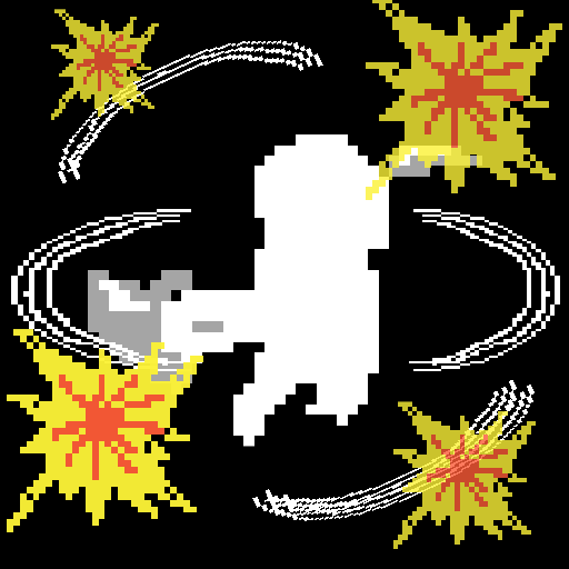 むらがるてきをたおすゲーム logo