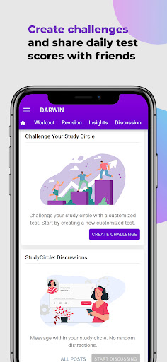Screenshot of NEET Preparation App by Darwin