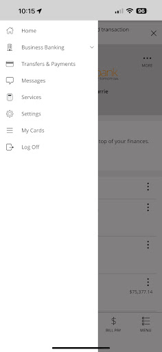 Kearny Bank Mobile Banking Screen 3