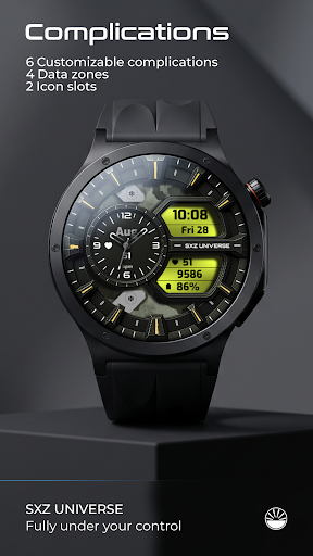 SXZ Hybrid Tech Watch Face screenshot 5