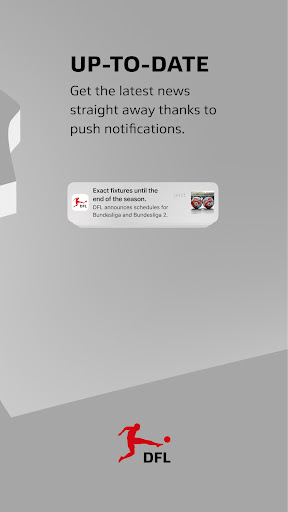 Screenshot of DFL App