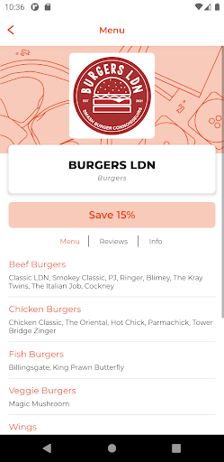 Burgers LDN Screen 2