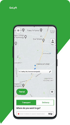 Android application GoLyft -Book Rides or Delivery screenshort