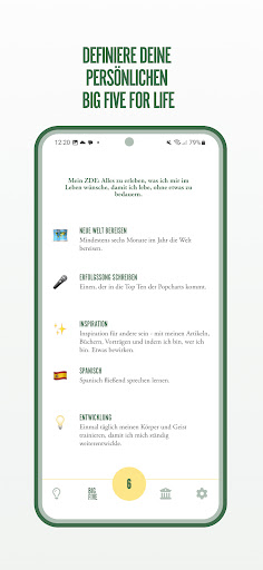 Android application BIG FIVE screenshort