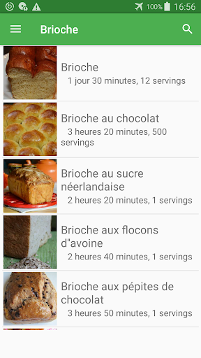 Brioche avec calories recettes français gratuities