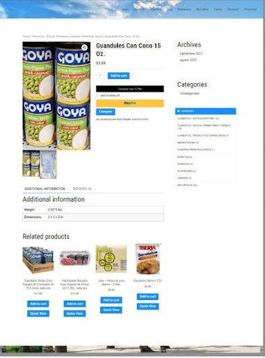 The Online Mall SDQ Screen 2