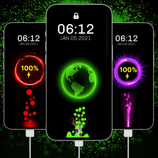 Charging Animation neon themes Laai af op Windows