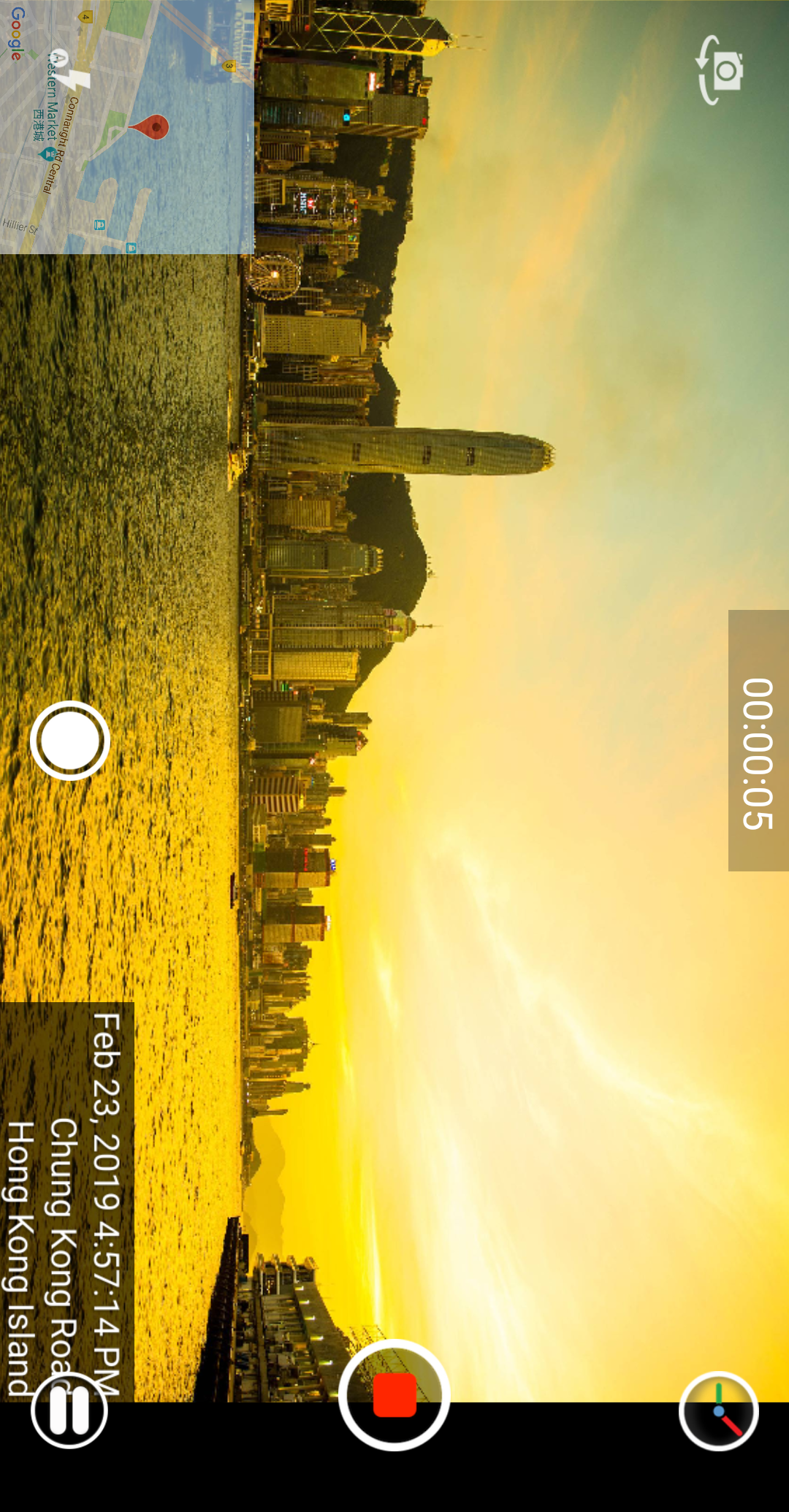 Android application Timestamp Camera Pro screenshort