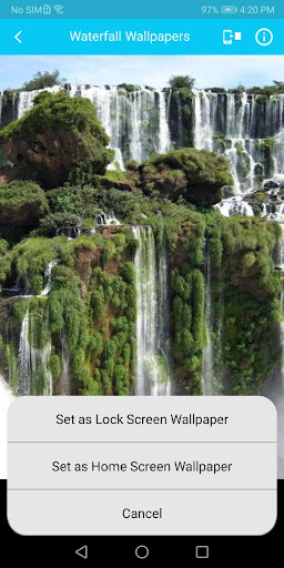 Waterfall Wallpaper Screen 3