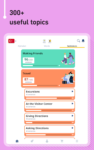 Screenshot of Learn Turkish - 11,000 Words